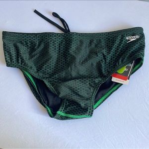Green Speedo Size 38 Competitive NWT